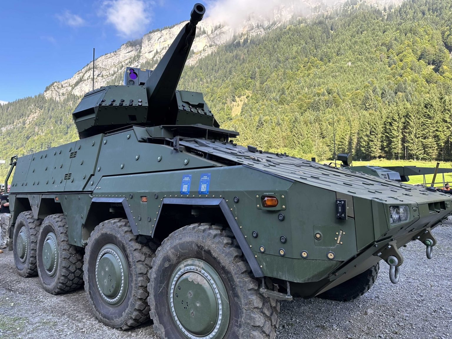 Skyranger 30 lors d'un tir de démonstration