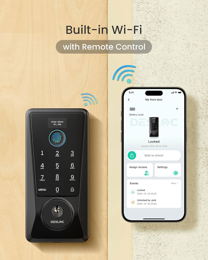DESLOC D110 Plus smart lock image 2