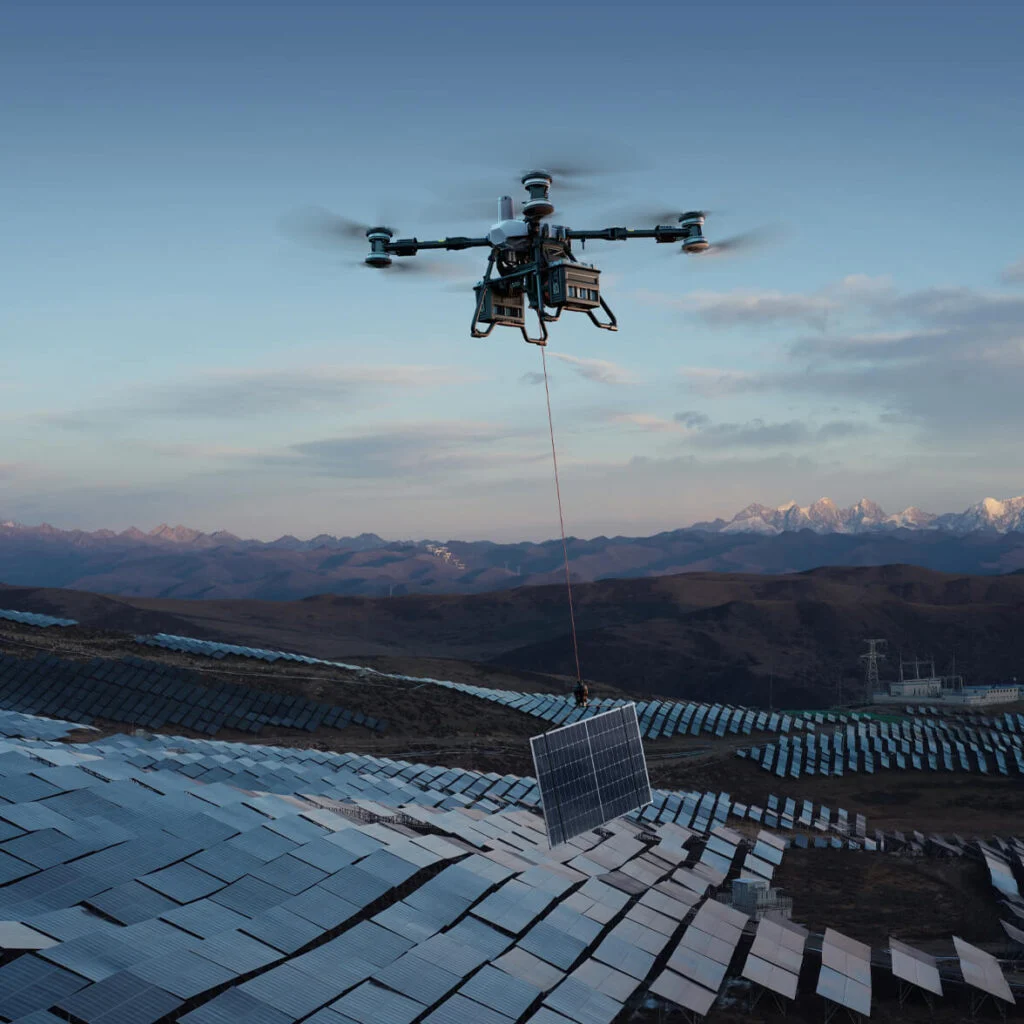 DJI FlyCart 100 on the ground