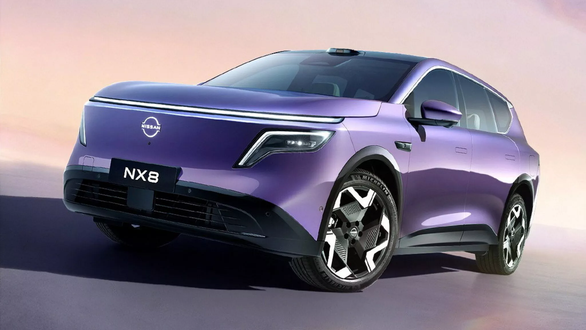 Фронтальный вид Nissan NX8 с OLED-фарами