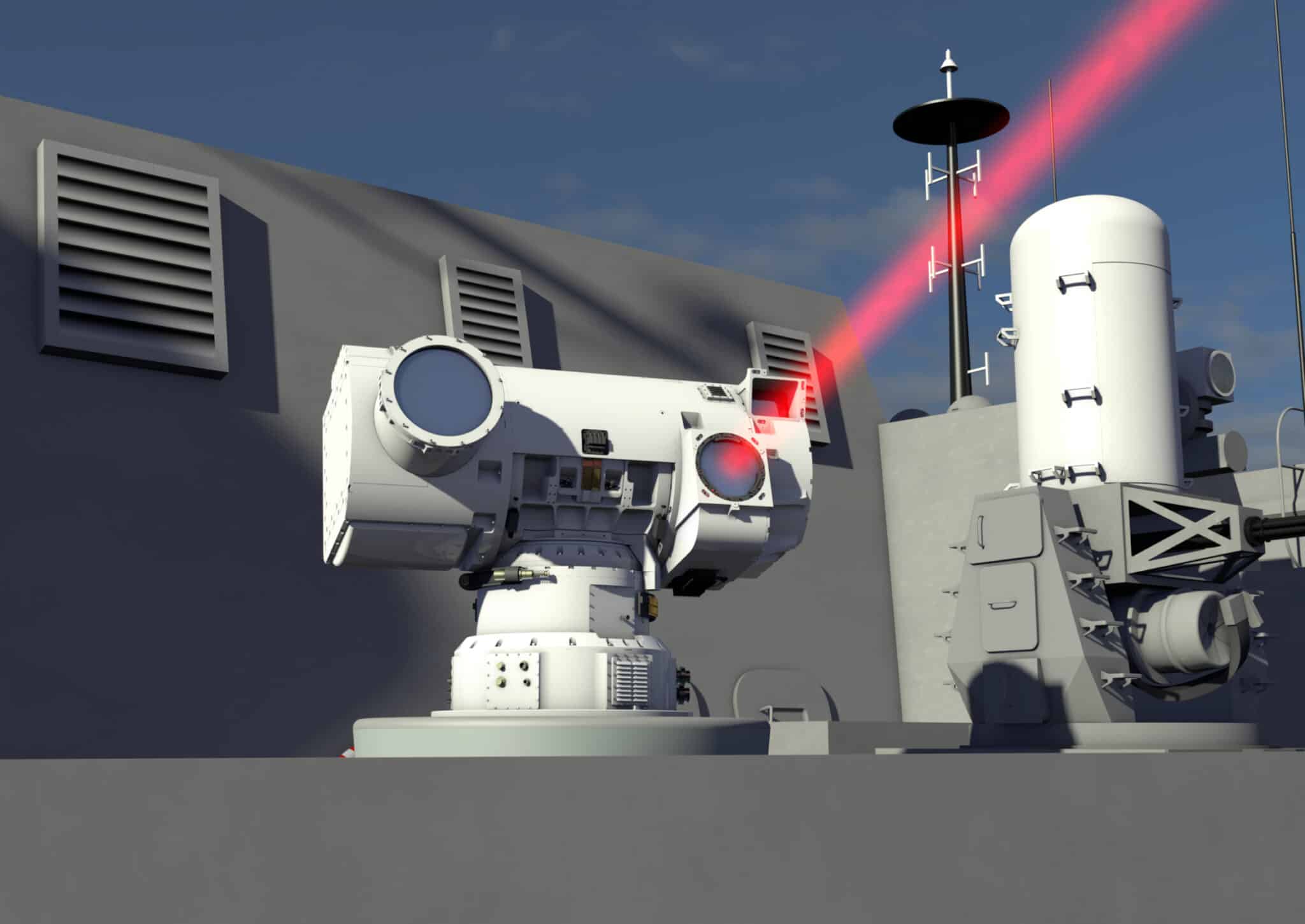 Illustration of the DragonFire laser weapon by Naval News