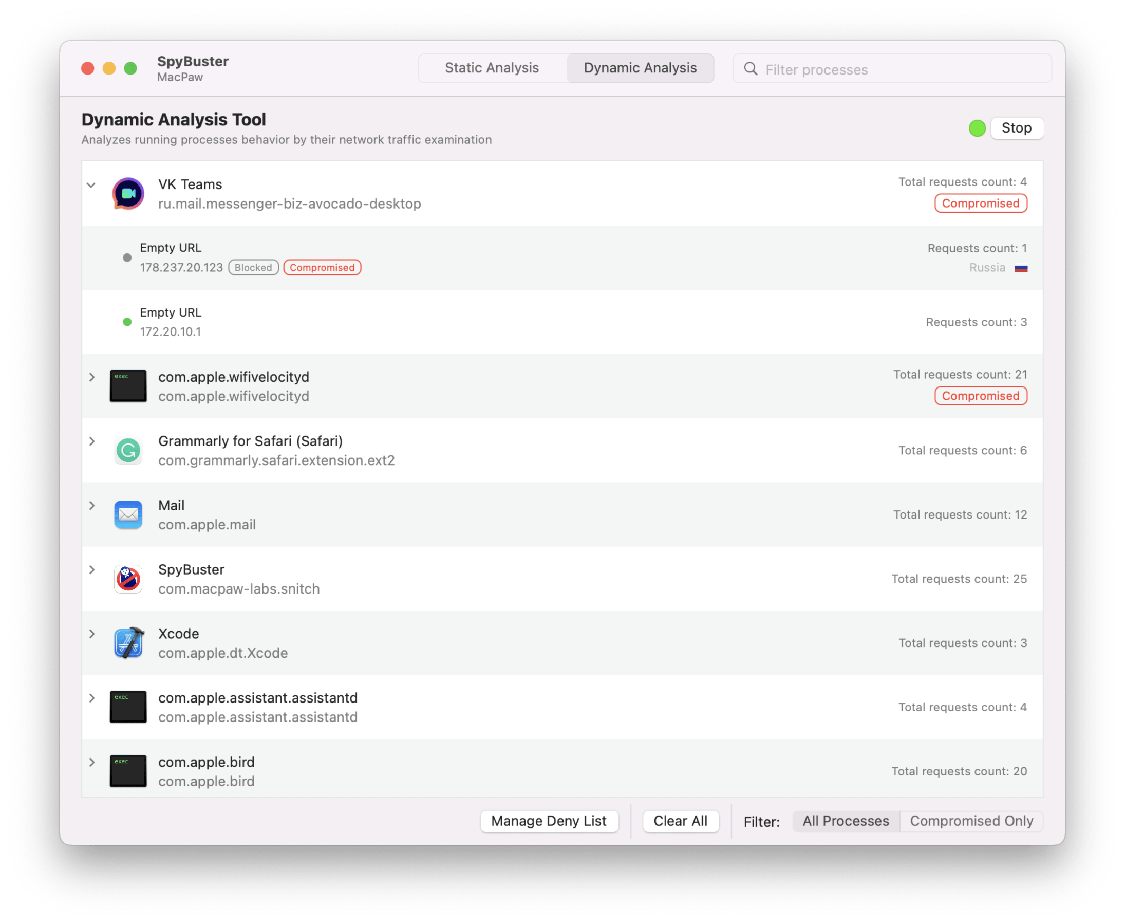 MacPaw launches SpyBuster: an application for macOS that allows you to track down Russian and Belarusian spyware-2