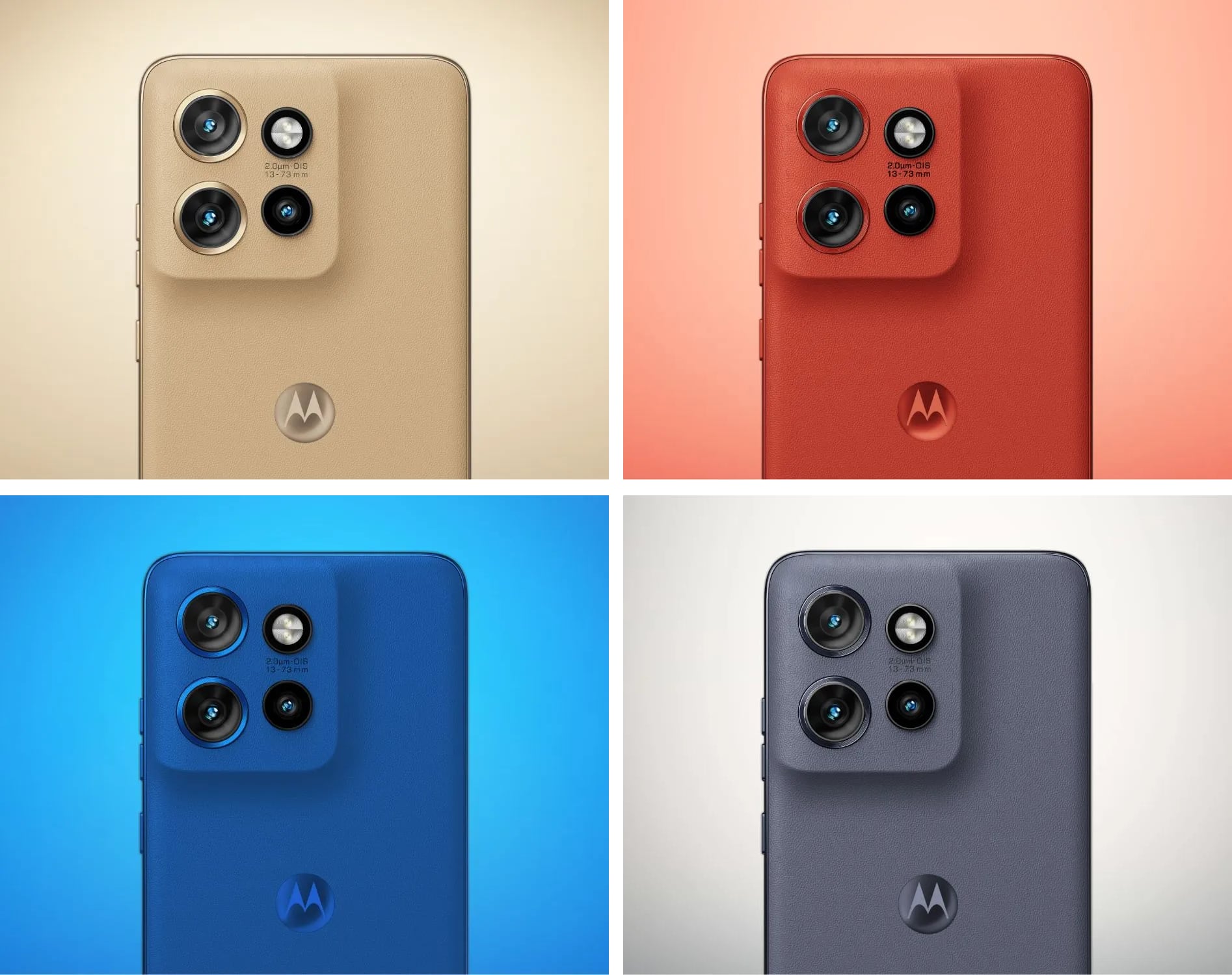Кольорові варіанти Motorola Edge 50 Neo, розроблені компанією PANTONE