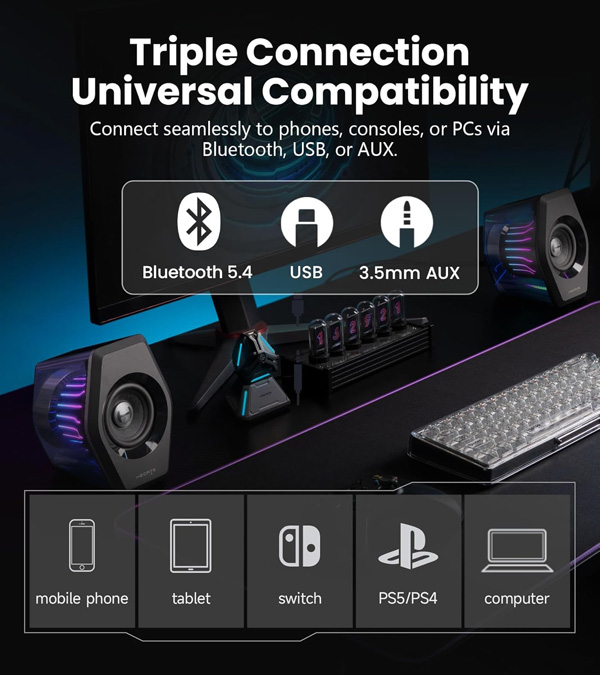 RGB-підсвічування колонок Edifier G2000 Pro