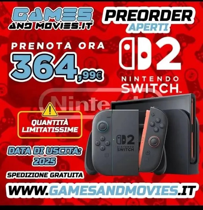 Affiche promotionnelle de la Nintendo Switch 2