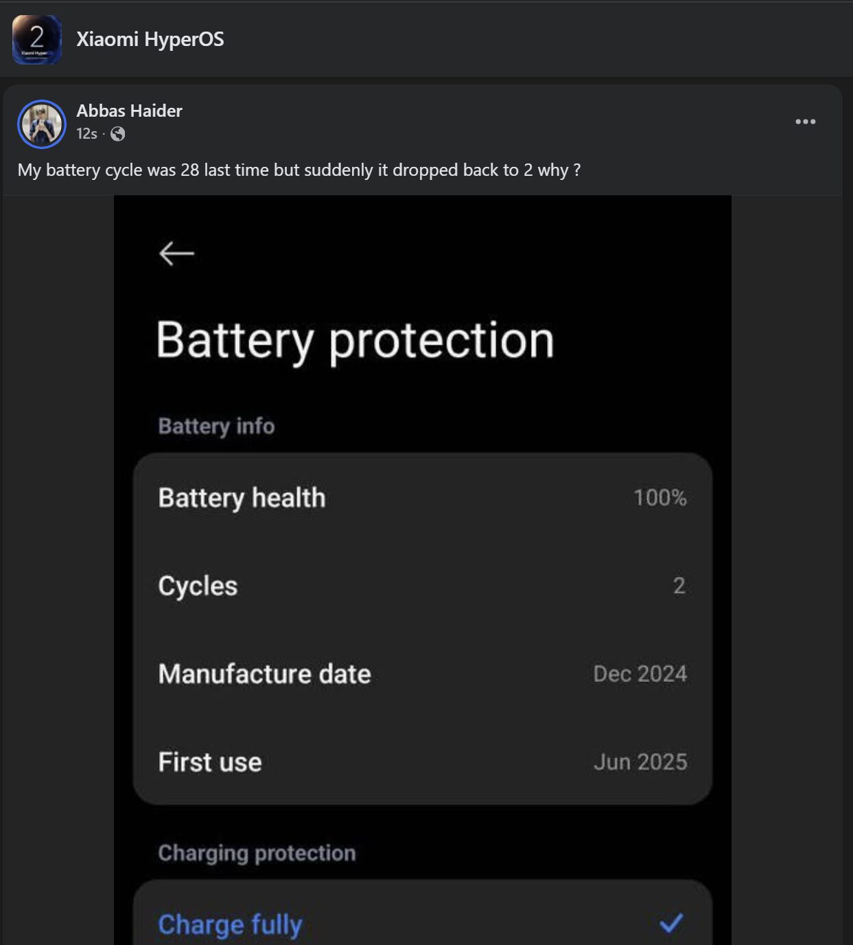 The user's complaint is not about the meter not working correctly. Illustration: xiaomitime.com