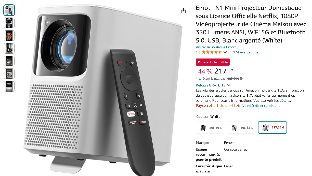 Mini projecteur Emotn N1