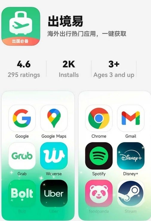 Емулятор EasyAbroad у магазині AppGallery