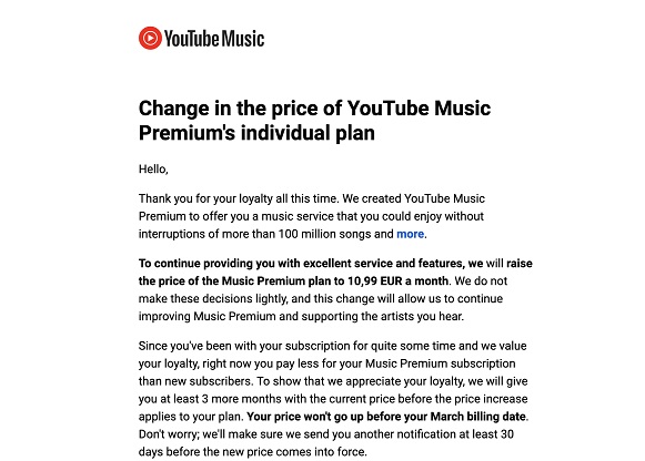 Google augmente le prix des abonnements à YouTube Premium et YouTube Music dans certains pays, mais propose une réduction de trois mois.-2