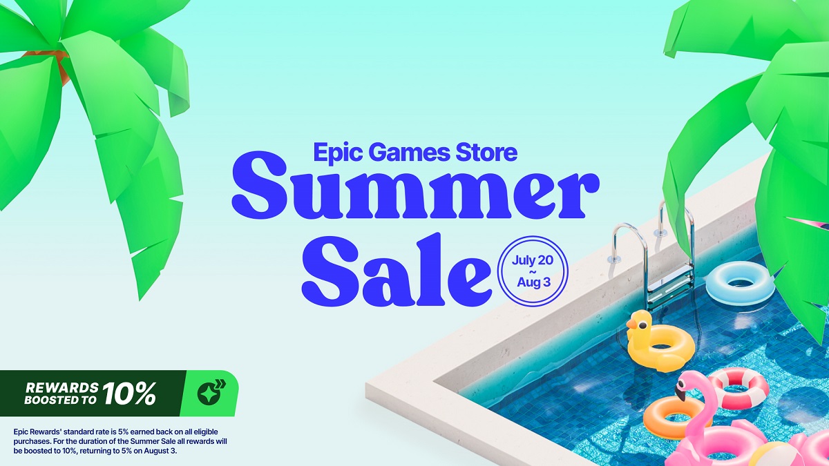 Не пропустіть момент! В Epic Games Store стартував літній розпродаж зі знижками до 90% і поверненням 10% від кожної покупки