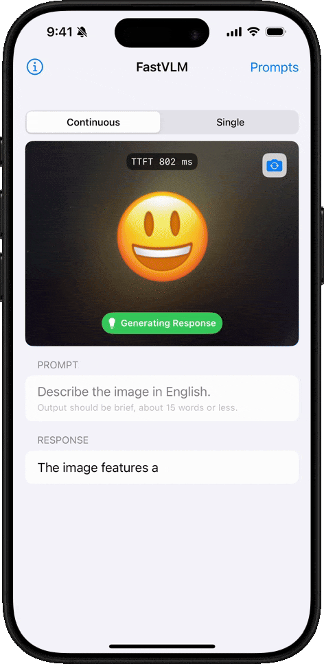 FastVLM image processing - emoji