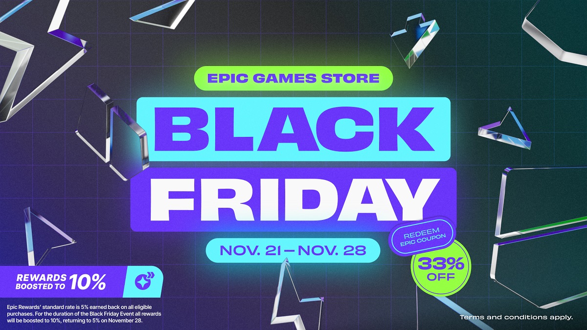 Epic Games Store invites to Black Friday - gamers are offered big discounts, increased cashback and special bonus programme