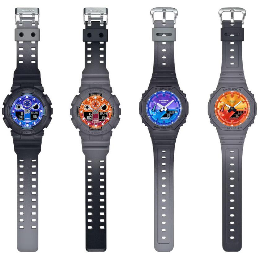 G-Shock Flame Inside watch with orange gradient