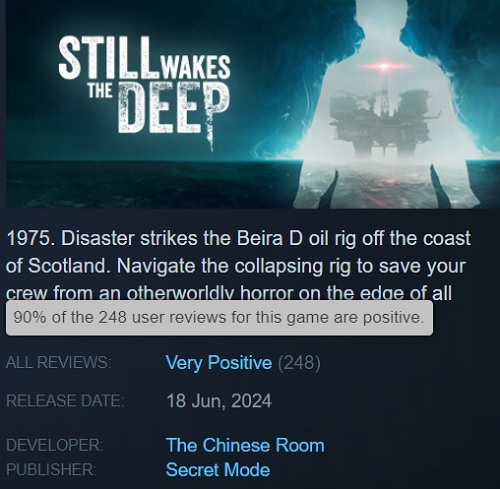 A great one-night stand: gamers are happy with Still Wakes the Deep from the author of Amnesia: A Machine for Pigs-3