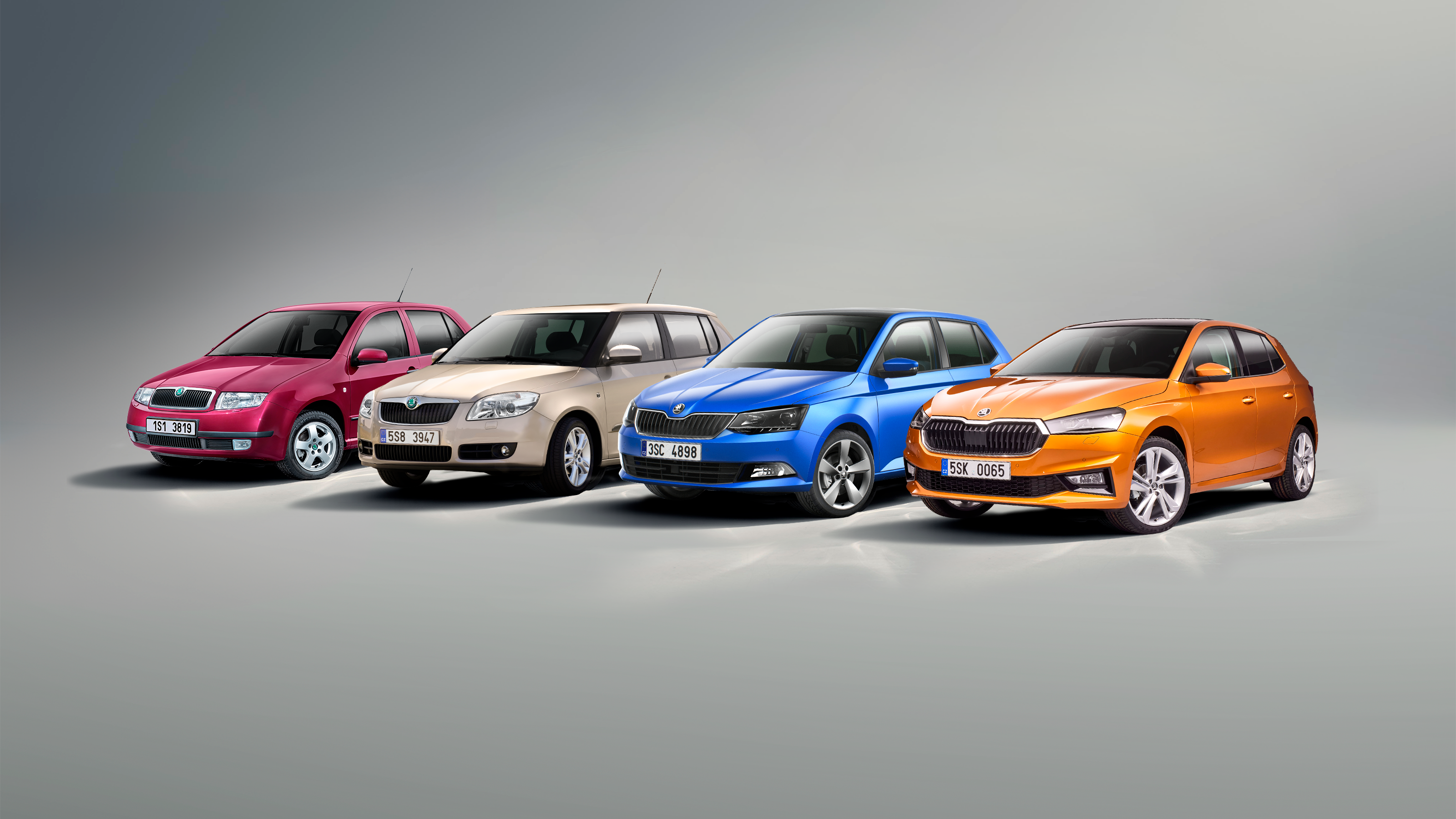 All generations of Skoda Fabia