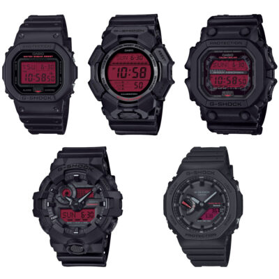 Часы G-Shock черные с красным