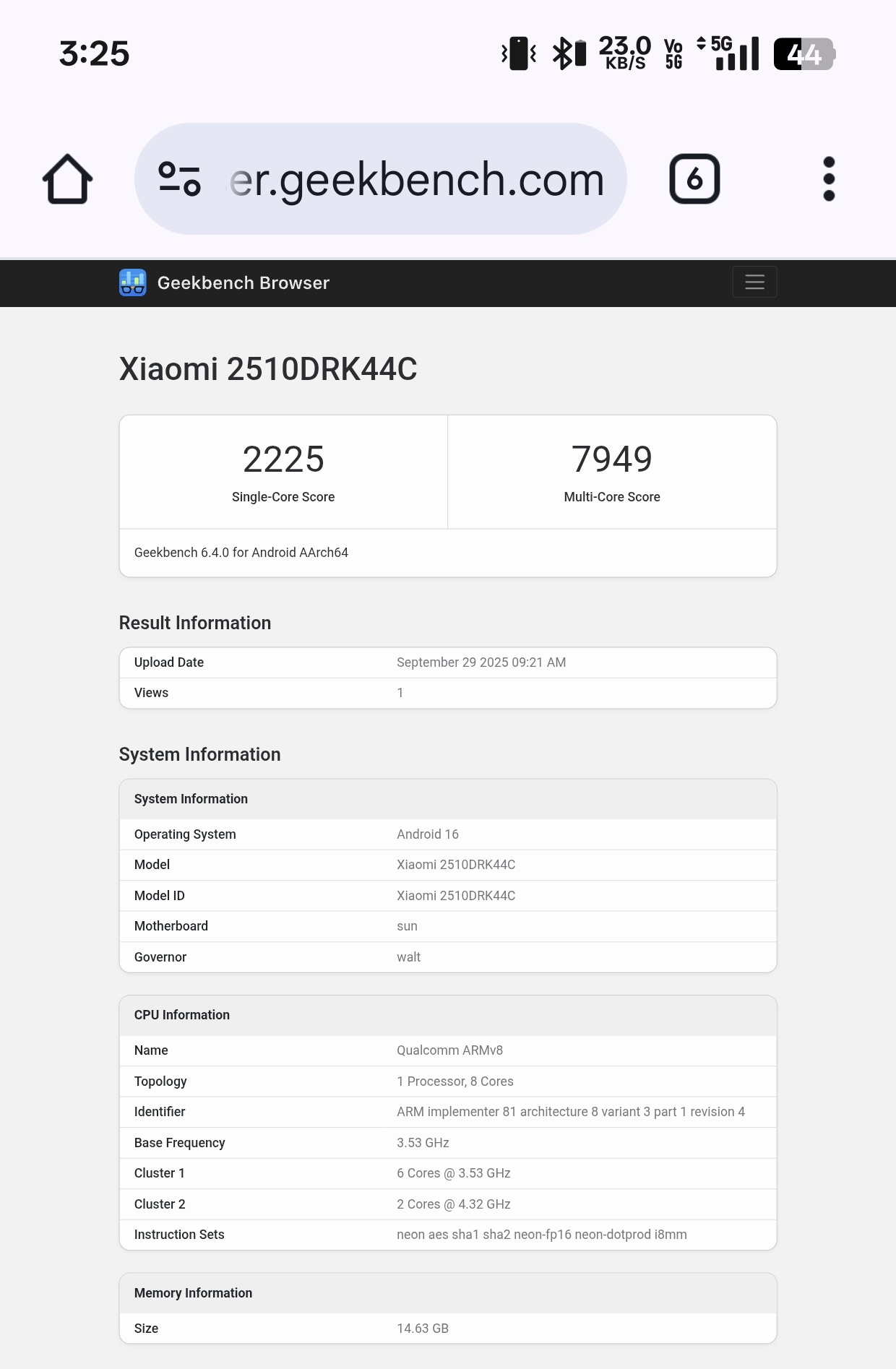 Результаты Redmi K90. Иллюстрация: x.com