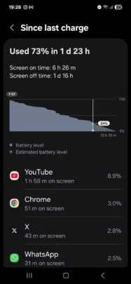 Galaxy A56 battery life. Illustration