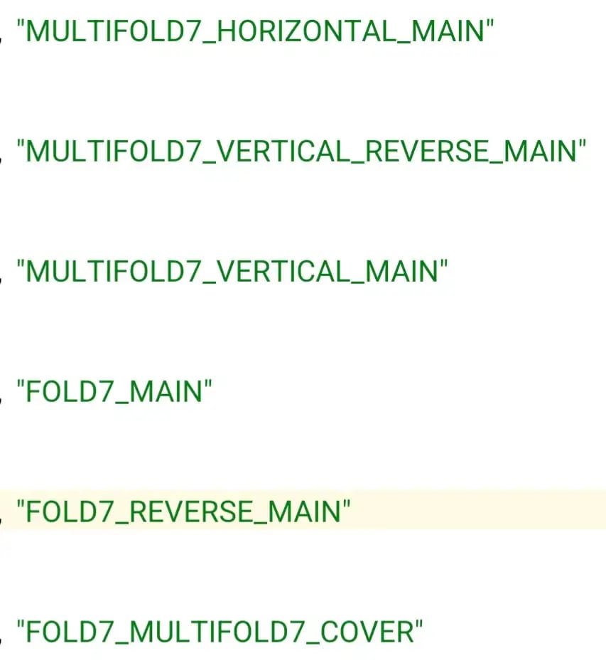 У файлах One UI 8 згадується назва «Multifold 7». Ілюстрація: Android Authority