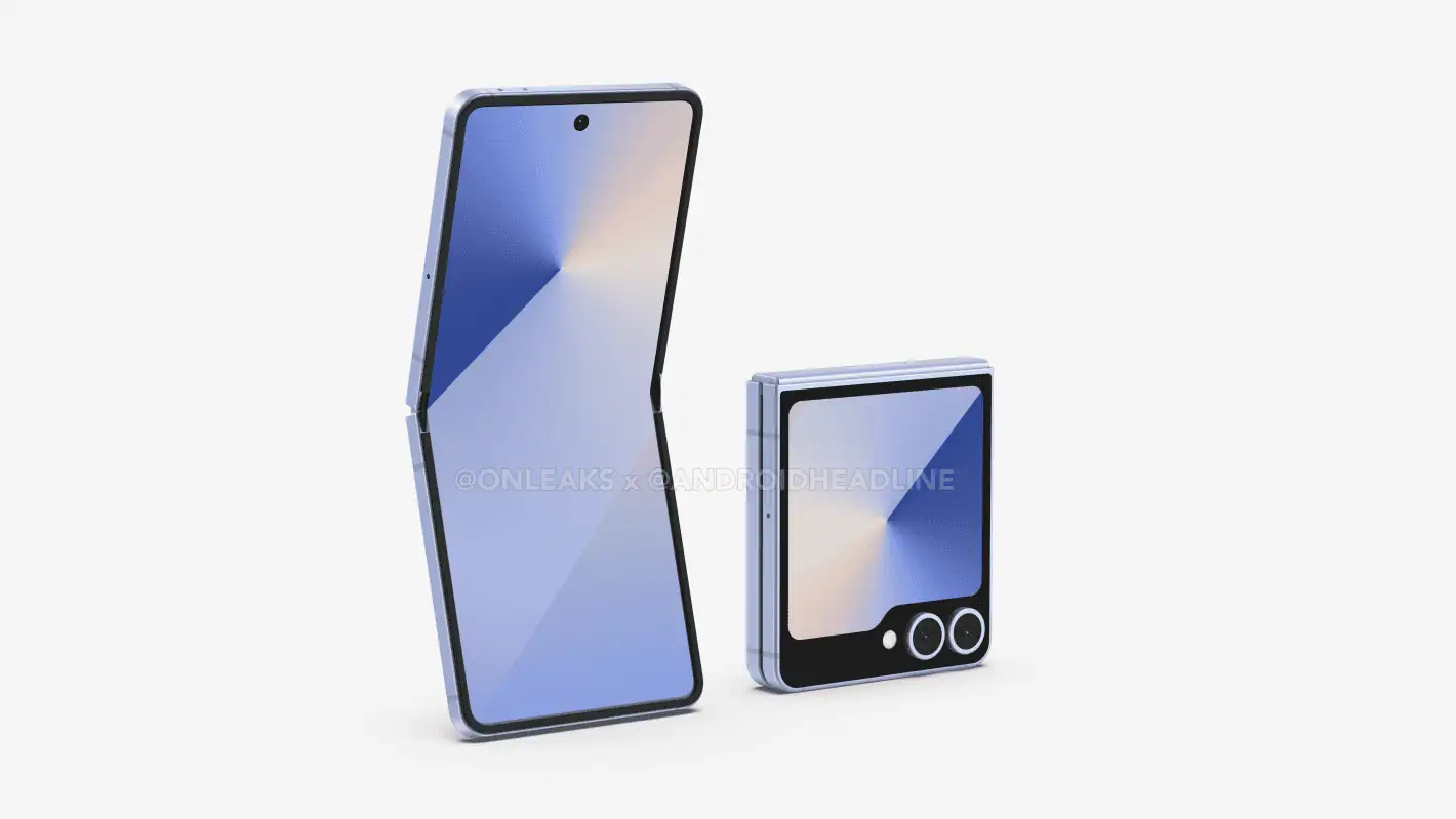 Samsung Galaxy Flip7 CAD rendering 2
