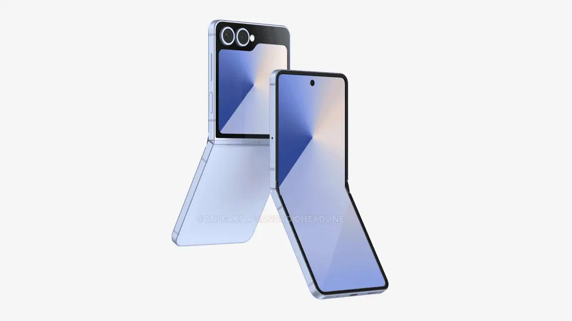 Samsung Galaxy Flip7 CAD rendering 3