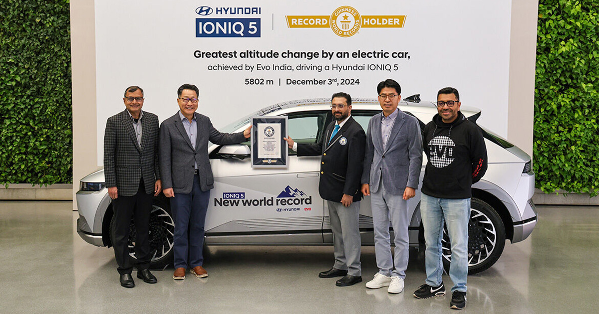 Hyundai IONIQ 5 enters the Guinness Book of World Records