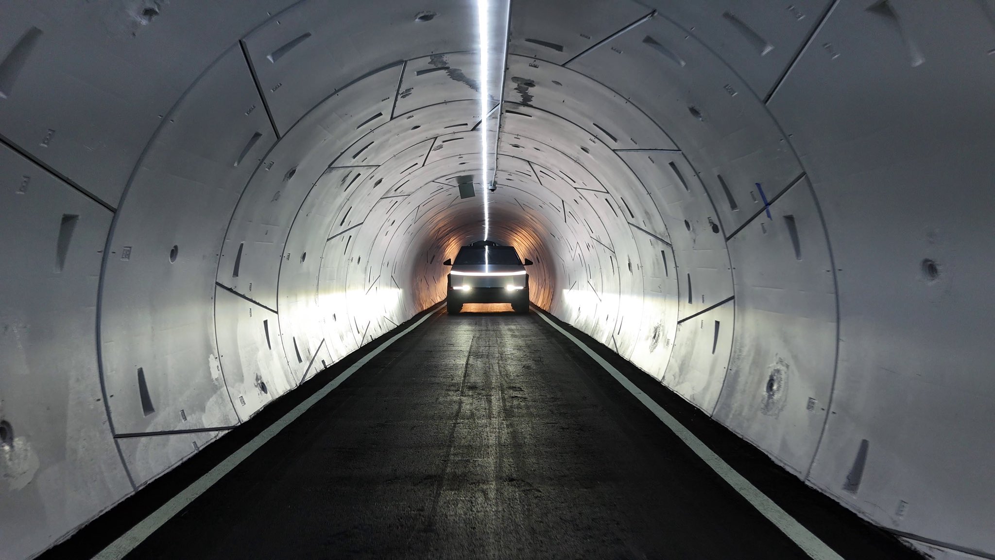 Inside the CyberTunnel at the Giga Texas plant