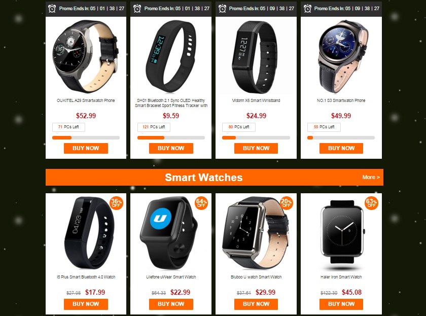 Рождественские скидки на носимую электронику в Gearbest-2