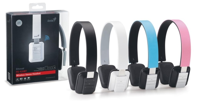 В Украине стала доступна Bluetooth гарнитура Genius HS-920BT-2