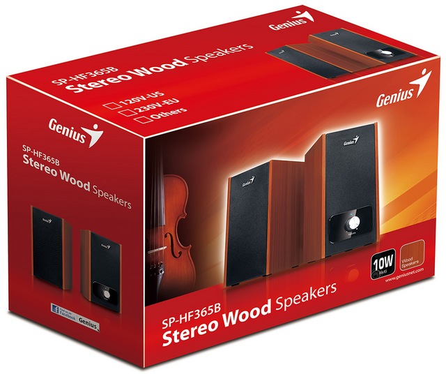 Традиционные колонки Genius SP-HF365B и SP-HF805B-3 Традиционные колонки Genius SP-HF365B и SP-HF805B-3