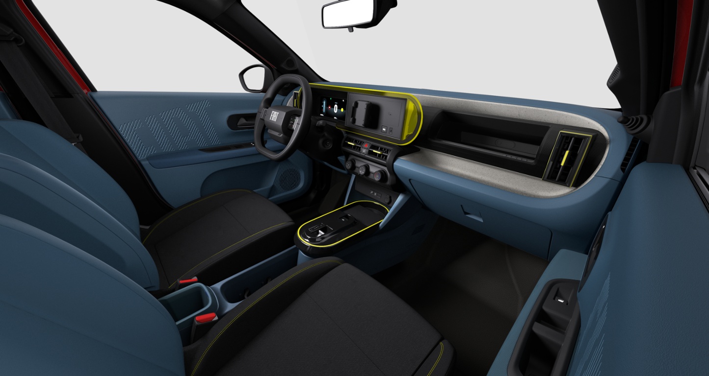 Interior of the Fiat Grande Panda