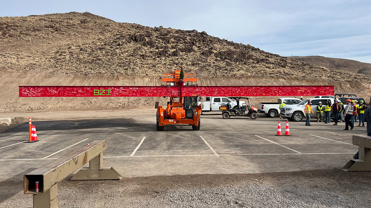 A shot from the Tesla Semi construction site