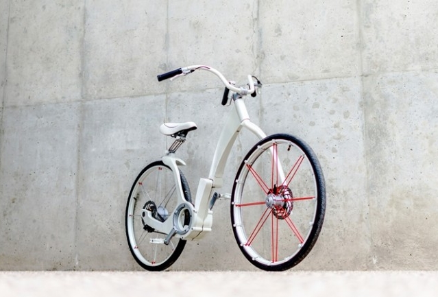 Складной электровелосипед с зарядкой мобильных устройств GiBike