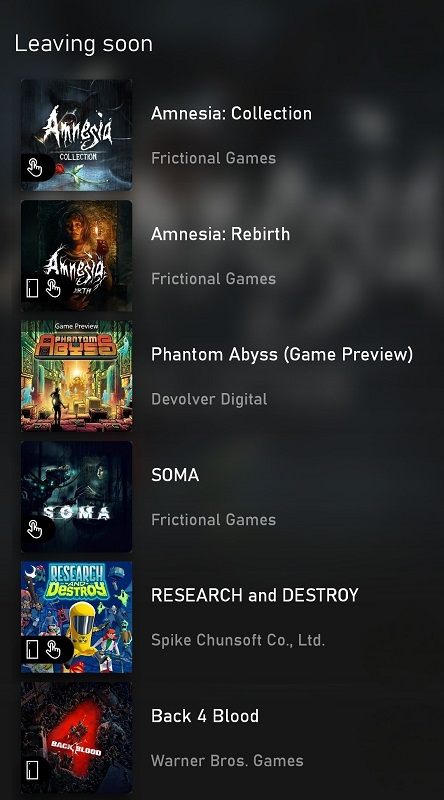 Amnesia: Rebirth, Soma, Back 4 Blood і ще три гри будуть видалені у квітні з каталогу Game Pass-2