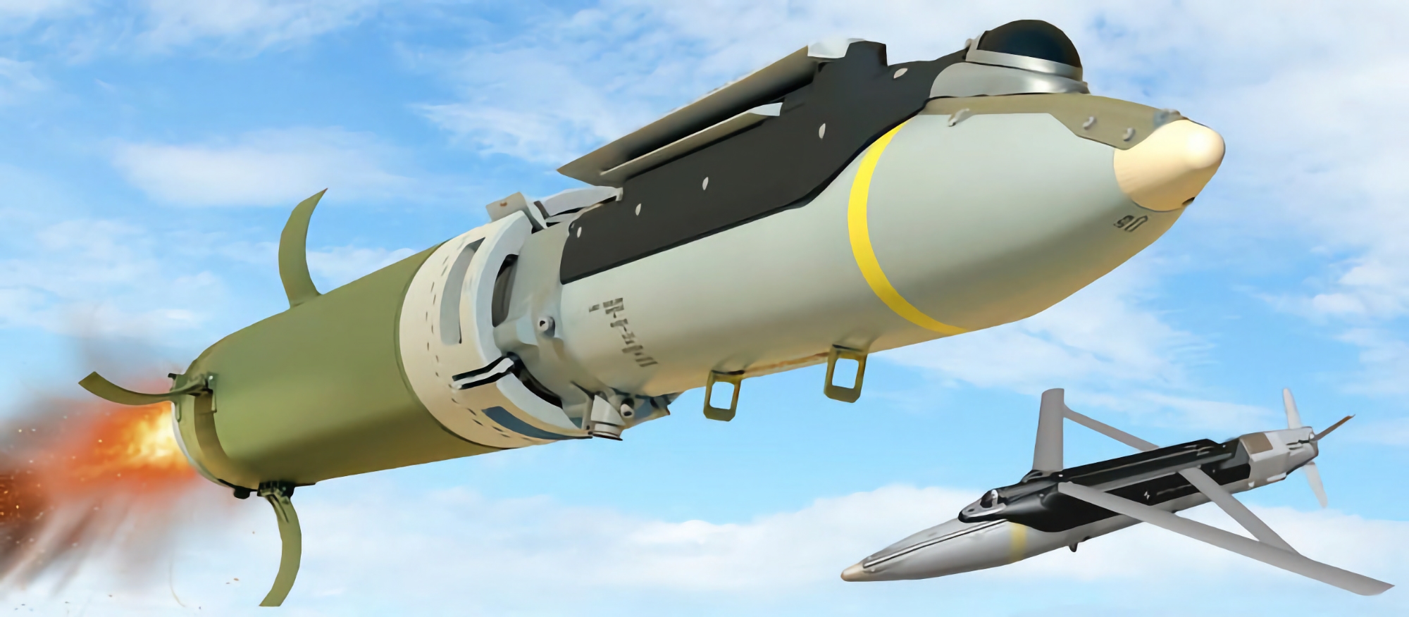 Les États-Unis ont envoyé à l'Ukraine des bombes-roquettes GLSDB pour HIMARS et M270, dont la portée d'engagement peut atteindre 150 km.