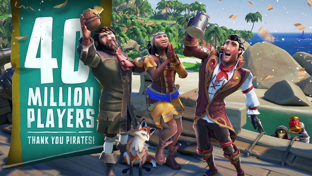 Sea of Thieves is crowded, with developers reporting that more than 40 million people have played the game