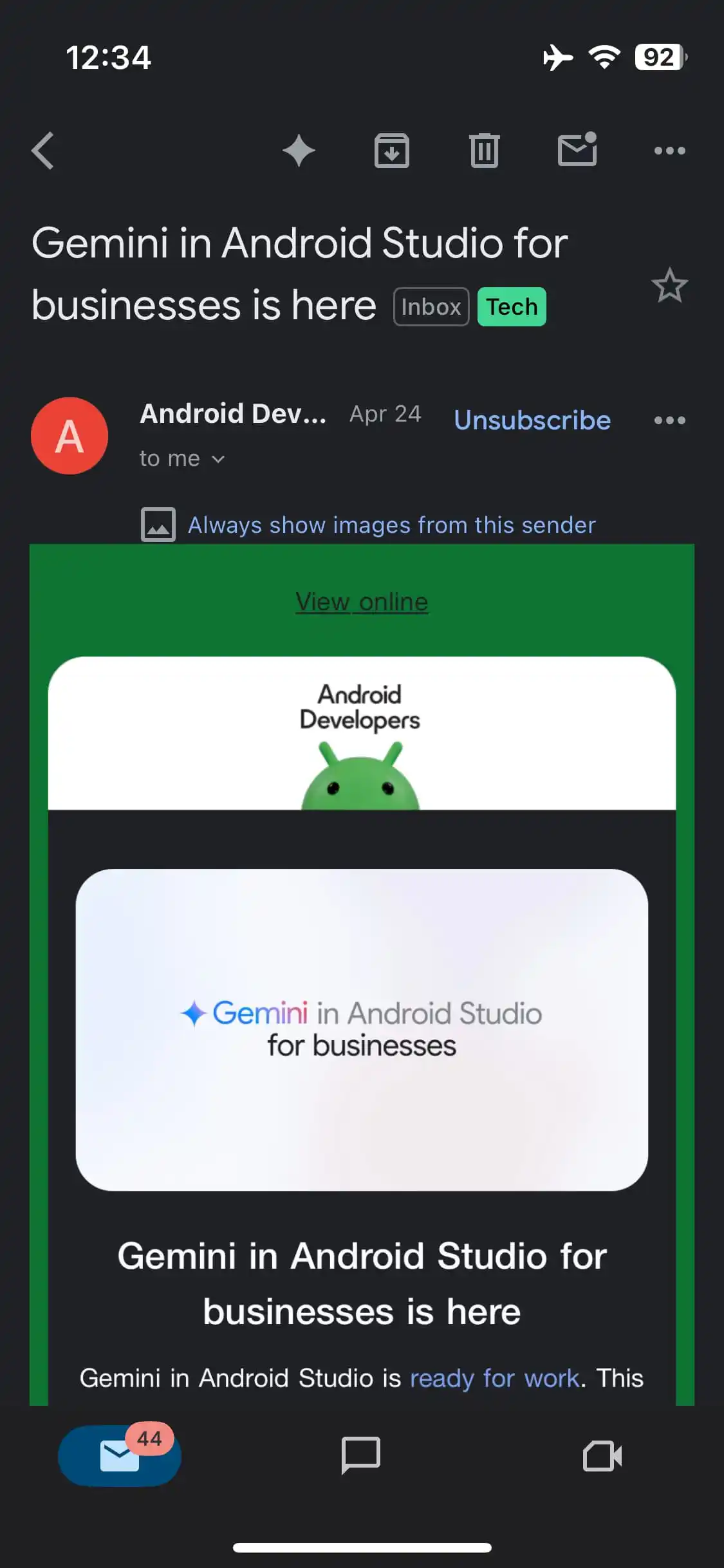 Оновлений вигляд Gmail для iPhone
