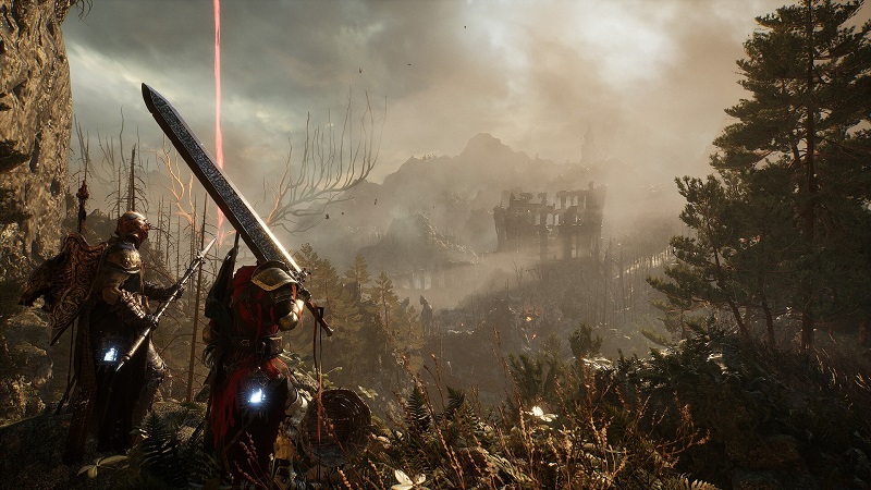 Illustration of co-operative mode in Lords of the Fallen