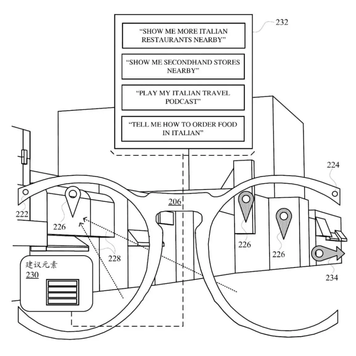 Google smart glasses design with eye tracking technology