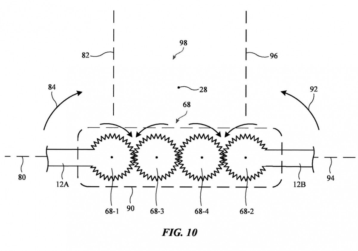 Illustration of Apple's new hinge
