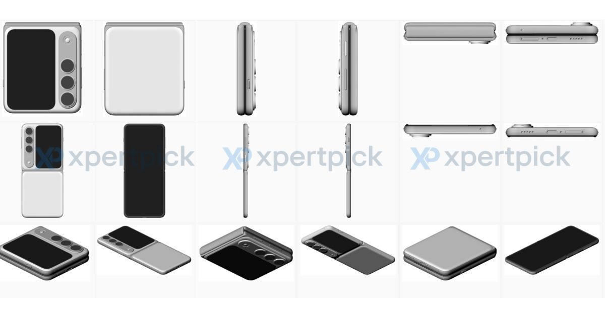 Patent image of the Oppo Find N5 Flip