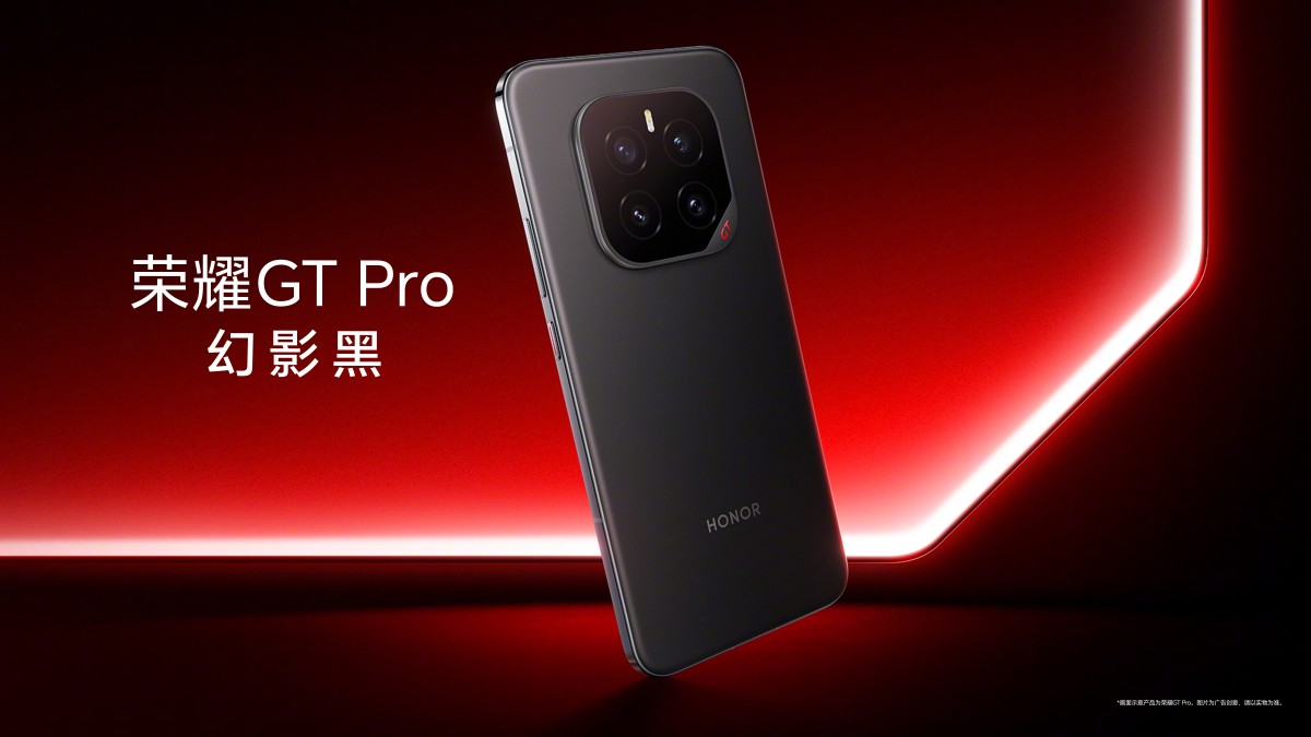 Вид збоку на новий смартфон Honor GT Pro