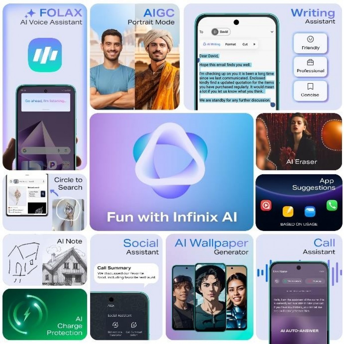 Appareil photo de l'Infinix Note 50x