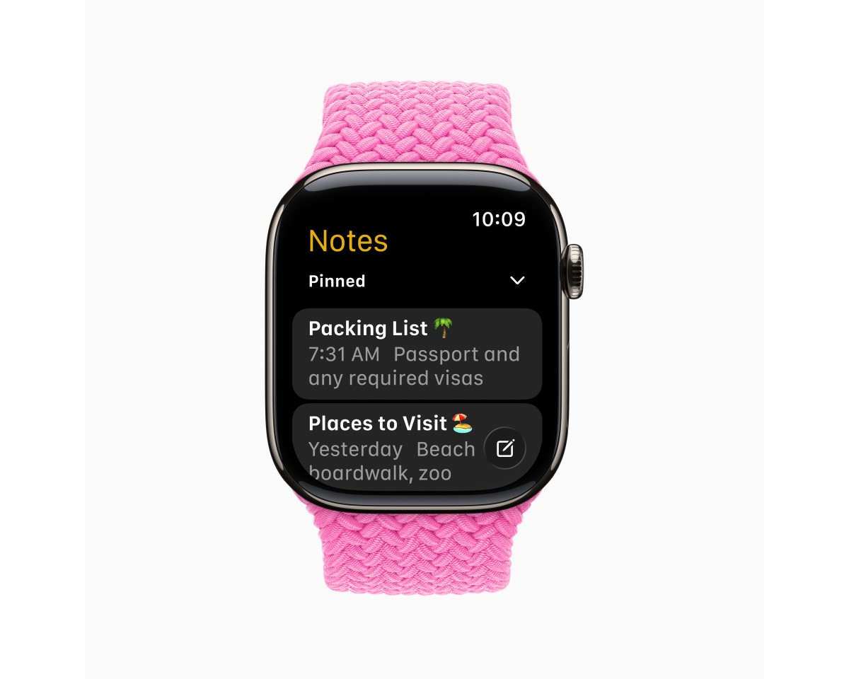 Gallery of new features of watchOS 26