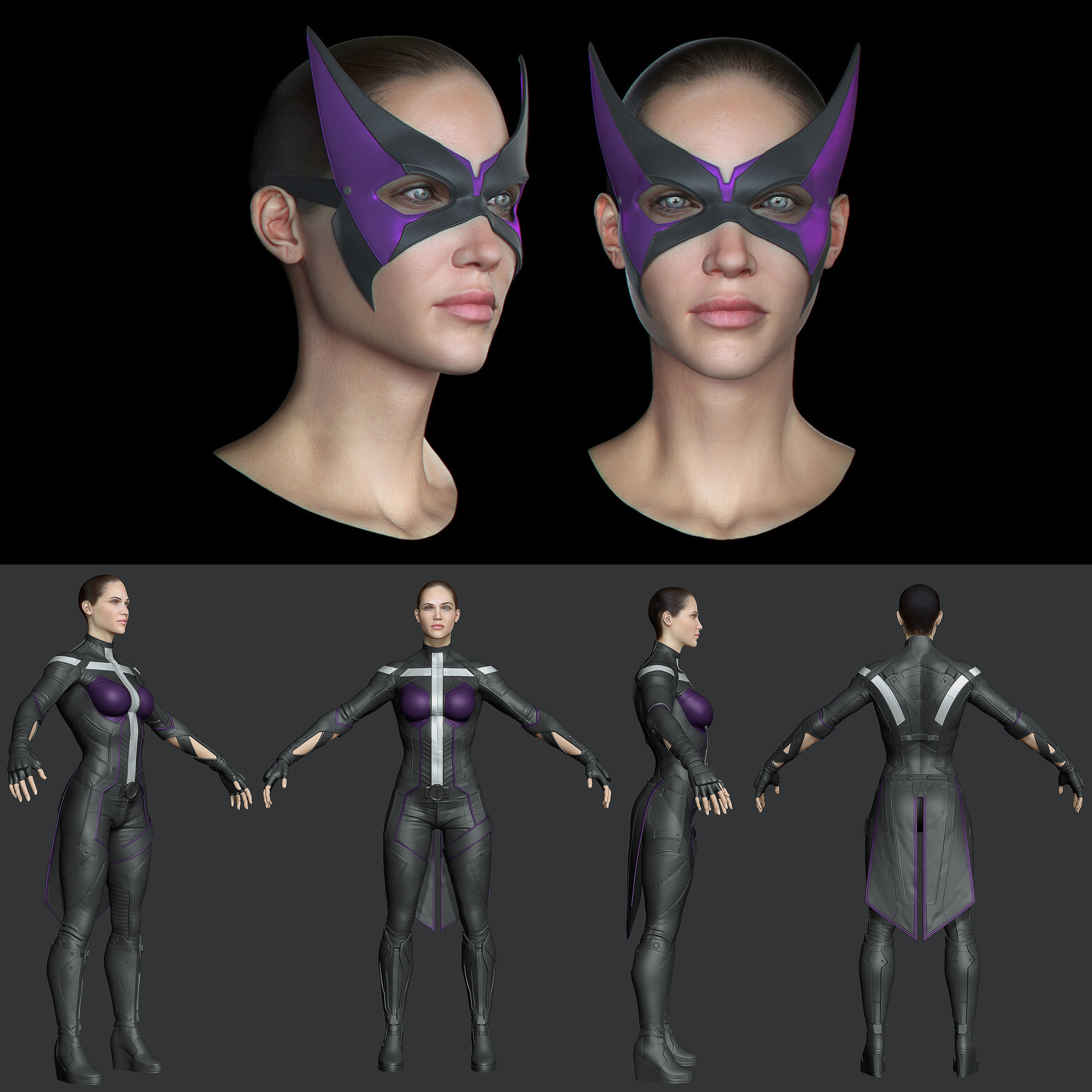 Concept art d'un possible Damian Wayne dans un costume de Batman