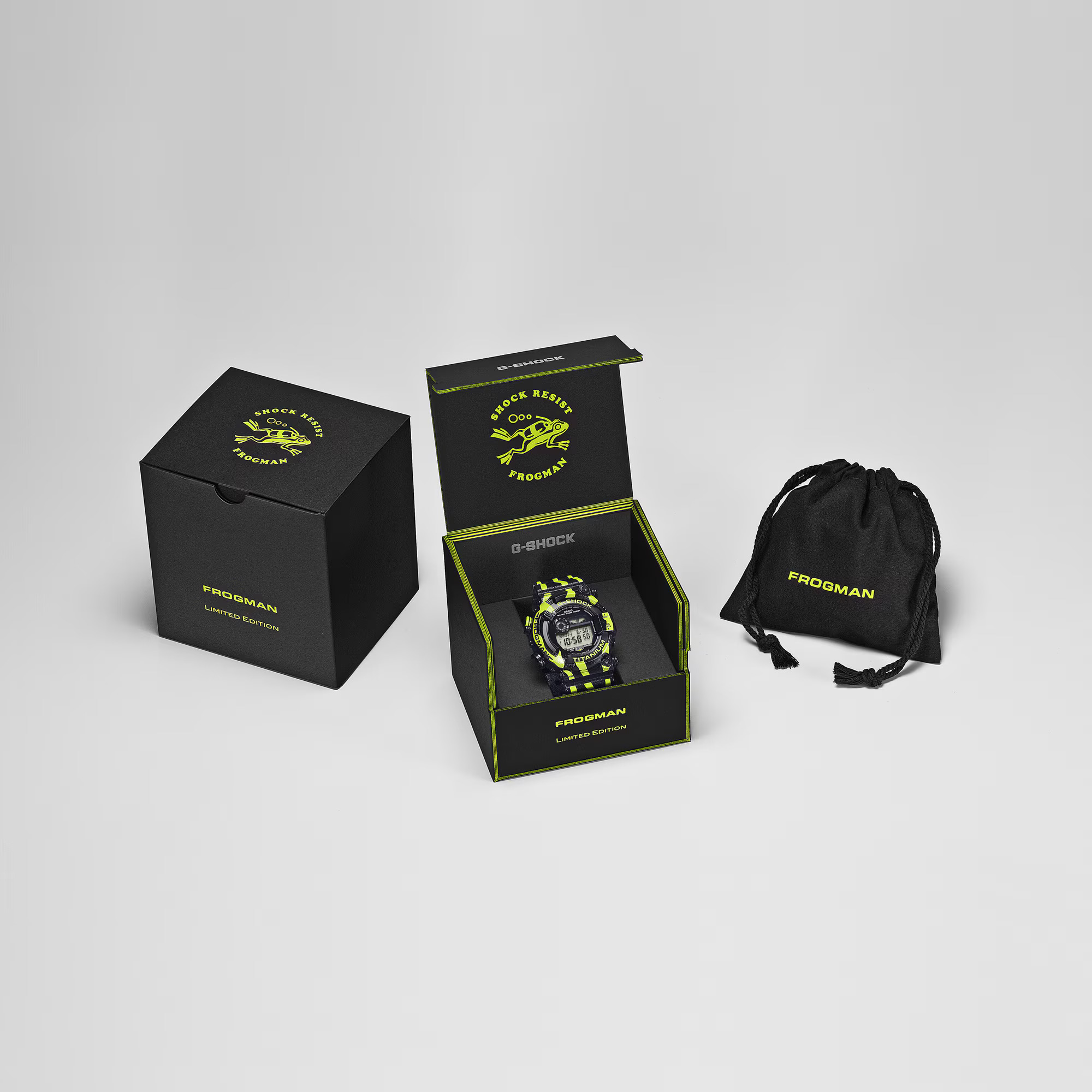 Casio G-Shock Frogman GW-8200TPF-1 watch in packaging