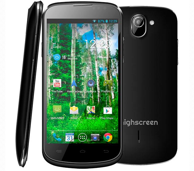Highscreen Alpha Rage: бюджетник с 4.5-дюймовым дисплеем на Android 4.2.1 Jelly Bean