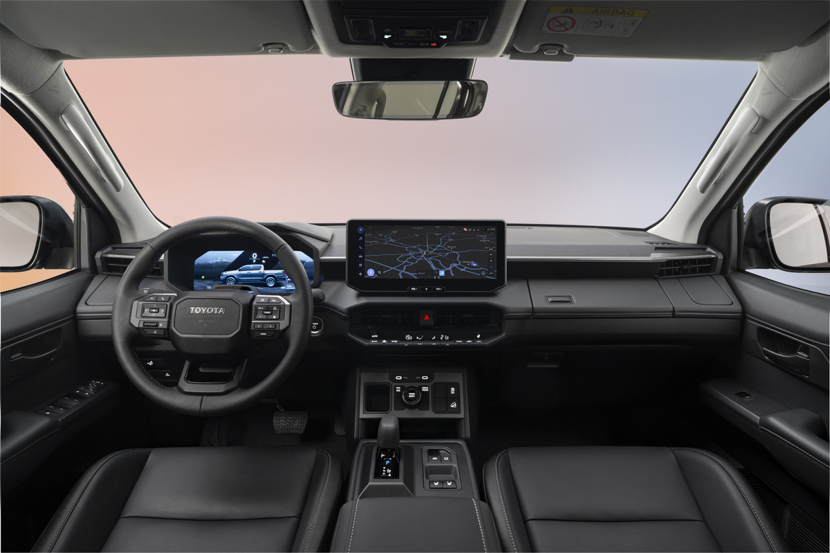 Interior of Toyota Hilux BEV