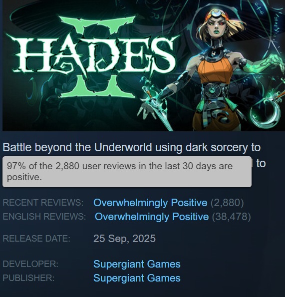 Ще одне зображення з гри Hades II