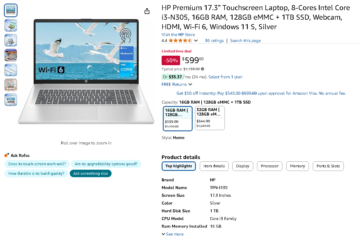 HP Premium 17.3